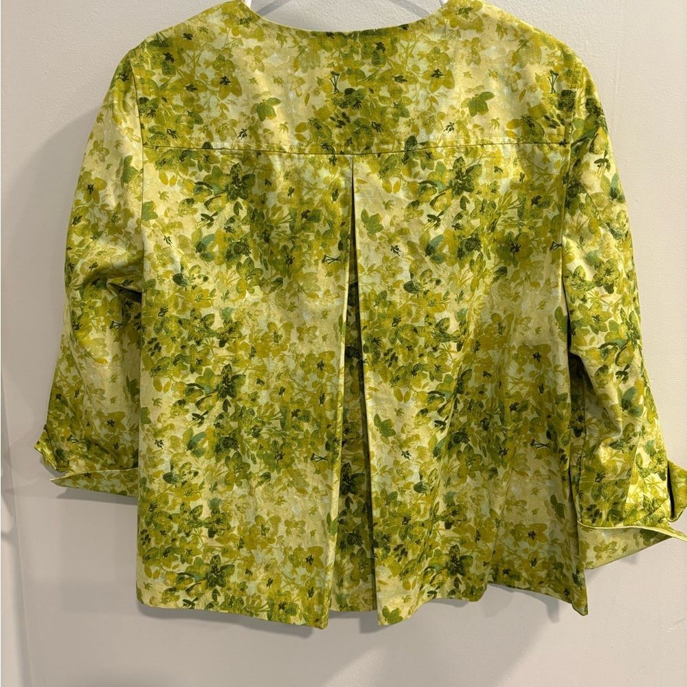 Coldwater Creek Floral Multi Green Jacket - Picture 14 of 14